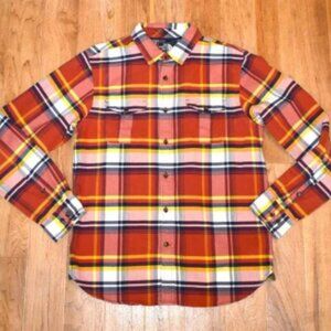Men's The North Face Plaid Long Sleeve Button Front Shirt Sz M